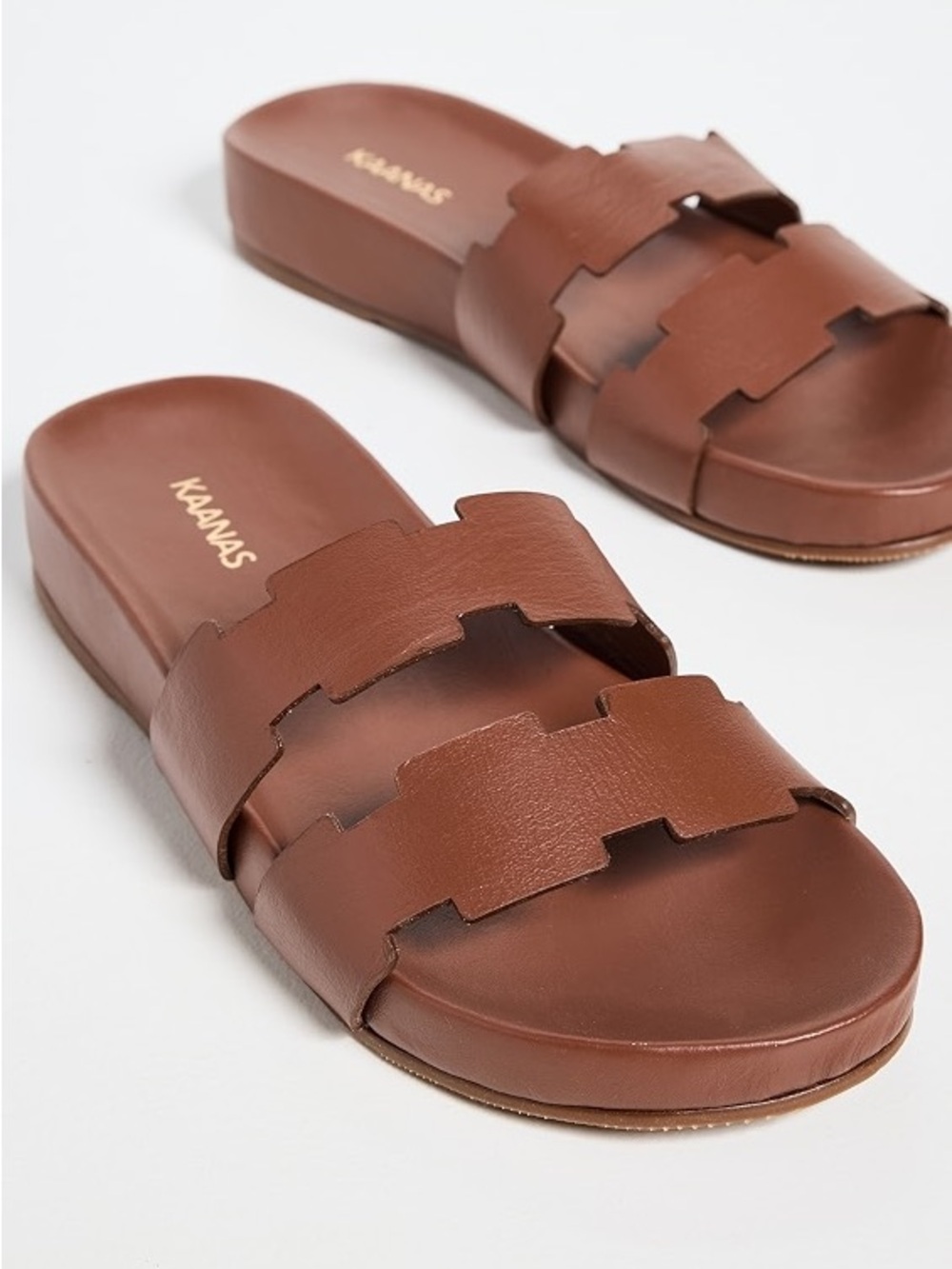 Kaanas Alexandria Geo Ladder Double-Band Slide Sandals